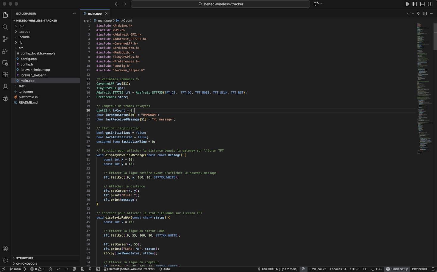 Initiation au développement d'applications IoT avec LoRaWAN