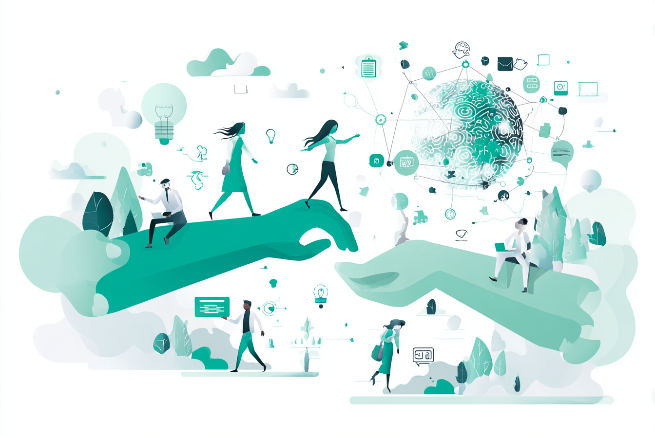 Illustration représentant la communauté et l'entraide Alterra